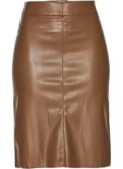 Trendiger Lederimitat-Bleistiftrock, bonprix