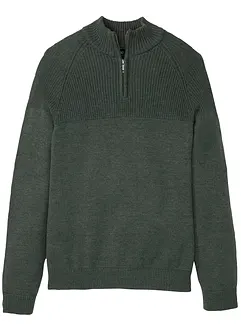 Troyer Pullover mit Komfortschnitt, bonprix