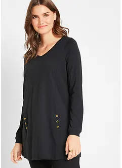 Baumwoll-Longshirt in A-Linie, bonprix