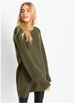 Longpullover mit Knöpfen, bonprix