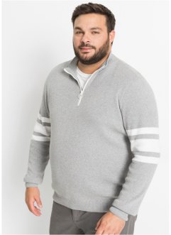 Troyer Pullover mit recycelter Baumwolle, bpc bonprix collection