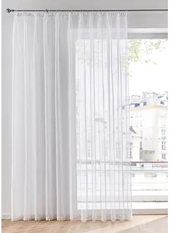 Gardinen Store mit recyceltem Polyester mit Spitzenkante, bonprix