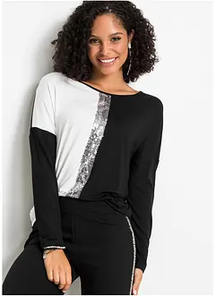 Shirt mit Pailletten, bonprix