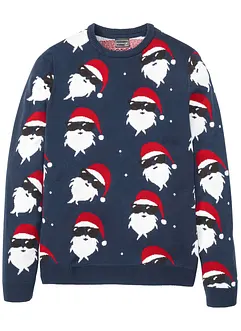 Pull en maille fine avec motif de Noël, bonprix