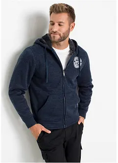 Kapuzen-Sweatjacke mit Teddyfutter, bonprix