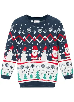 Pull de Noël enfant en coton, bonprix