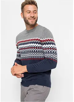 Norweger Pullover mit reiner Baumwolle, bonprix