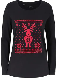 Langarmshirt aus reiner Baumwolle, bonprix