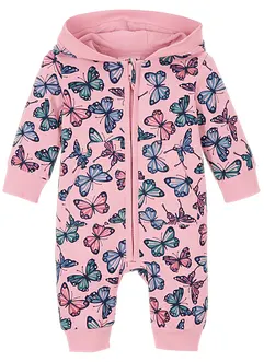 Combinaison sweat bébé à capuche coton, bonprix