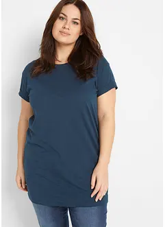 Boxy-Longshirt mit kurzen Ärmeln, bonprix