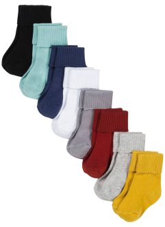 Lot de 8 paires de chaussettes bébé avec coton, bpc bonprix collection
