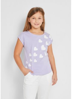 T-shirt fille avec coton bio, bpc bonprix collection