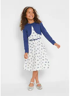 Mädchen Kleid + Bolero + Gürtel (3-tlg.Set), bonprix