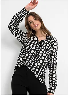 Chemisier long imprimé en viscose fluide, bonprix