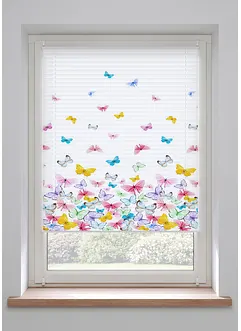 Store plissé motifs papillons, bonprix