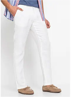 Pantalon chino Regular, 100% lin, droit, bonprix