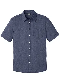 Chemise manches courtes en lin mélangé, bonprix