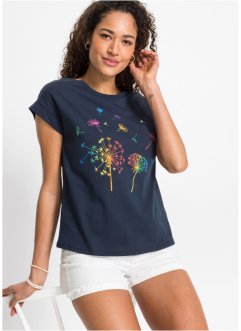 T-Shirt mit floralem Print, RAINBOW