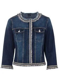Veste en jean à franges, bonprix