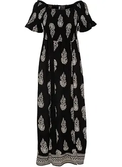 Carmen-Kleid aus fließender Viskose, bonprix