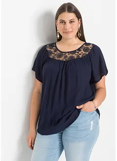 Bluse mit Spitze, bonprix