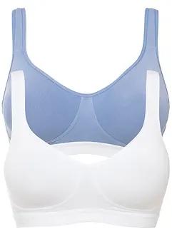 BH ohne Bügel mit Bio-Baumwolle (2er Pack), bonprix