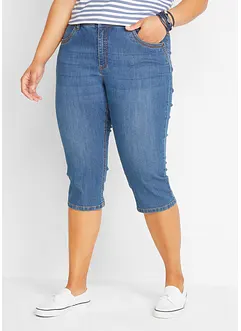 Slim Jeans, Mid Waist, Capri, bonprix