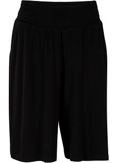 Weite Jersey-Bermuda mit breitem Komfort-Smokbund und Seitentaschen, bpc bonprix collection