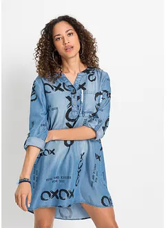 Robe en jean oversize avec inscription en TENCEL™ Lyocell, bonprix