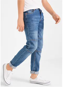 Regular Fit Stretch-Jeans mit verstärkter Kniepartie, Straight, bonprix