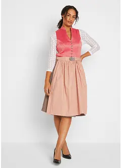 Dirndl mit Bequem-Effekt, knieumspielend (2-tlg. Set), bonprix