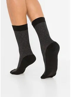 Socken mit druckfreiem Bündchen mit Bio-Baumwolle (5er Pack), bonprix