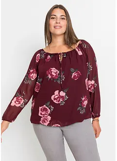 Bluse mit Tunnelzug, bonprix