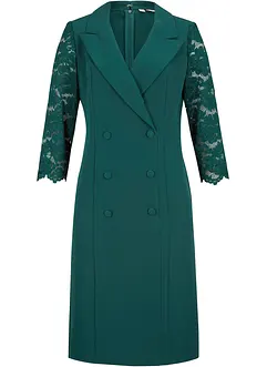 Blazer-Kleid mit Spitzenärmeln, bonprix