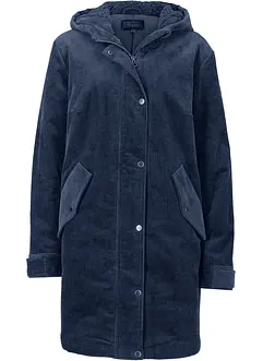 Warmer Cord-Parka mit Teddy-Futter in der Kapuze, in A-Linie, bonprix