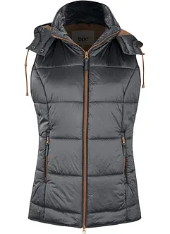 Gilet sans manches matelassé à capuche amovible, bonprix