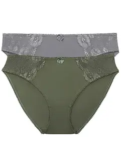 Lot de 2 slips ornés de dentelle, bonprix