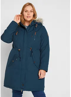 Winterparka mit Fellimitat-Kapuze, bonprix