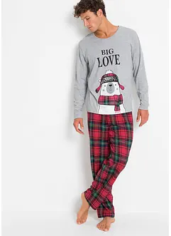 Pyjama mit Bio-Baumwolle, bonprix