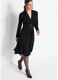 Jerseykleid mit Knöpfen, bonprix