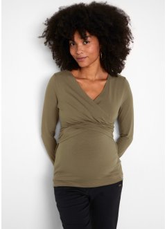 T-shirt de grossesse avec fonction allaitement en coton bio, bpc bonprix collection