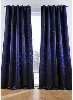 Rideau occultant à motif ciel étoilé (1 pce), polyester, bonprix