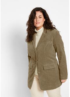 Weiter Cord Long-Blazer, Langarm, bpc bonprix collection