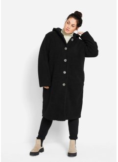 Manteau en tissu Teddy avec capuche et poches, bpc bonprix collection