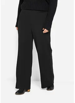 Pantalon large en viscose mélangée à taille élastiquée, bonprix