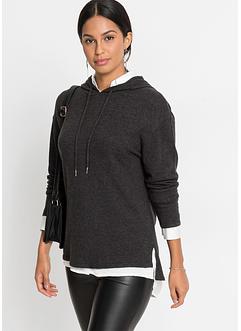 Longpullover mit Kapuze, BODYFLIRT