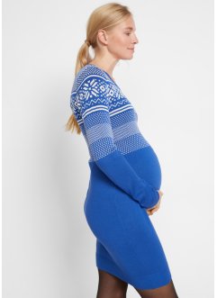 Robe de grossesse en maille à motif norvégien, bpc bonprix collection