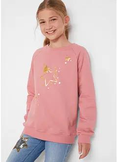 Sweat-shirt fille à paillettes, bonprix