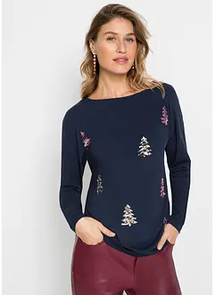 Oversize-Shirt mit Weihnachtsmotiv, bonprix