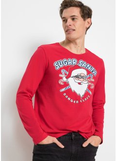 T-shirt de Noël à manches longues, Slim Fit, RAINBOW